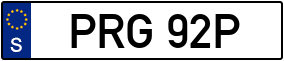 Trailer License Plate